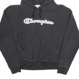 CHAMPION Womens Black Hoodie S