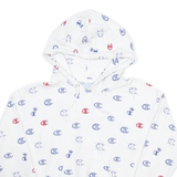 CHAMPION Mens White Hoodie S