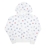 CHAMPION Mens White Hoodie S