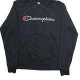 CHAMPION Mens Black Hoodie S