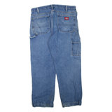 DICKIES Mens Jeans Blue Regular Straight Stone Wash W36 L30