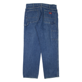 DICKIES Mens Jeans Blue Regular Straight W36 L32