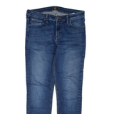LEE Womens Jeans Blue Regular Skinny Stone Wash W30 L28
