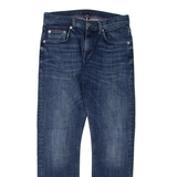 TOMMY HILFIGER Womens Jeans Blue Slim Straight W28 L30