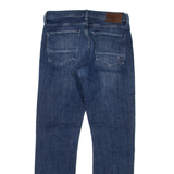TOMMY HILFIGER Womens Jeans Blue Slim Straight W28 L30