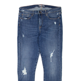 TOMMY HILFIGER Distressed Womens Jeans Blue Regular Skinny W32 L27