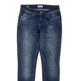 TOMMY HILFIGER Womens Jeans Blue Regular Skinny Stone Wash W28 L30
