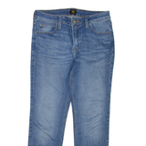 LEE Womens Jeans Blue Regular Skinny W28 L26
