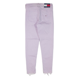 TOMMY JEANS Womens Jeans Purple Regular Skinny W27 L26