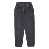 LEVI'S 512 Womens Jeans Black Regular Mom 90s W25 L26