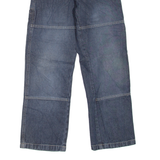 DICKIES Workwear Style Girls Jeans Blue Regular Straight Stone Wash W24 L25