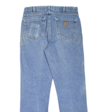 CARHARTT Workwear Mens Jeans Blue Regular Straight Stone Wash W34 L34