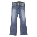 GUESS Premium Daredevil Womens Jeans Blue Regular Bootcut Stone Wash W29 L34