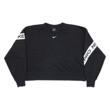 NIKE Cropped Womens Sweatshirt Black S