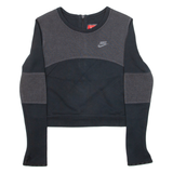 NIKE Cropped Womens Sweatshirt Black M