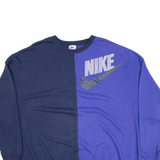 NIKE Womens Sweatshirt Blue XS