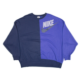 NIKE Womens Sweatshirt Blue XS