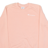 CHAMPION Womens Sweatshirt Pink S