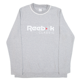 REEBOK Womens Sweatshirt Grey L