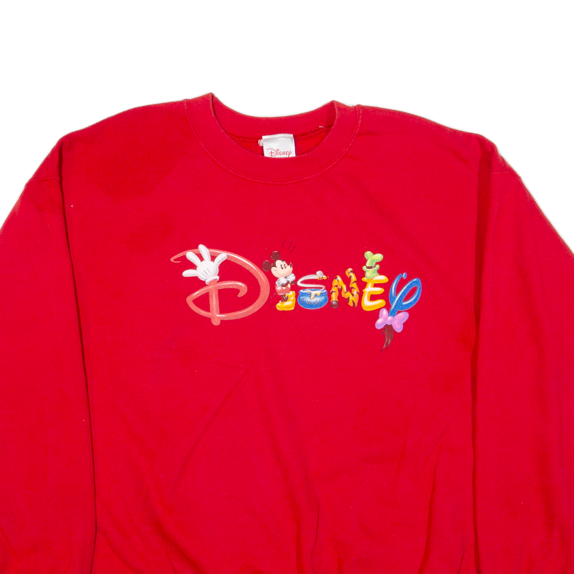 DISNEY Mens Sweatshirt Red L