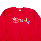 DISNEY Mens Sweatshirt Red L