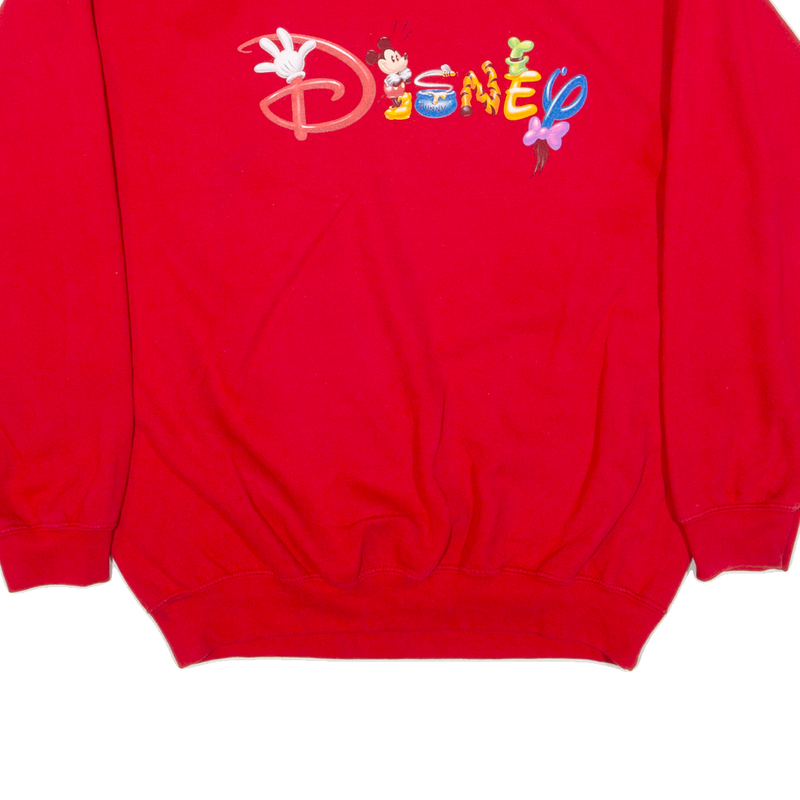 DISNEY Mens Sweatshirt Red L