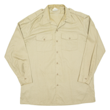 DICKIES Mens Worker Shirt Beige Long Sleeve XL