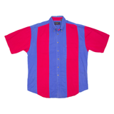 APPAREL WORKSHOP Mens Denim Shirt Pink Striped L