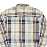 ZIZA SPORT Mens Flannel Shirt Beige Check Long Sleeve M