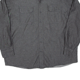 WRANGLER Mens Worker Shirt Grey Long Sleeve 2XL