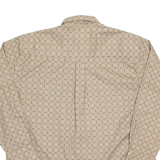 NATURAL ISSUE Mens Shirt Beige Spotted Long Sleeve XL