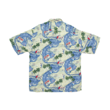 PIERRE CARDIN Mens Shirt Blue Crazy Pattern L