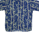 PIERRE CARDIN Mens Hawaiian Shirt Blue Floral L