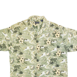 CANYON CREEK Mens Hawaiian Shirt Green Floral XL