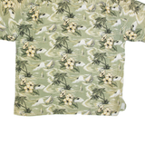 CANYON CREEK Mens Hawaiian Shirt Green Floral XL