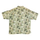 CANYON CREEK Mens Hawaiian Shirt Green Floral XL