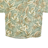 PIERRE CARDIN Mens Hawaiian Shirt Green Floral 2XL