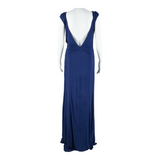 ISSA Womens Maxi Dress Blue Sleeveless Long UK 10