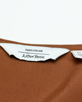 & OTHER STORIES Womens Wrap Dress Brown Viscose Long Sleeve Midi XS