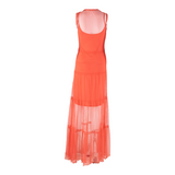 GUESS Womens Maxi Dress Pink Sleeveless Long S