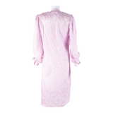 Womens Day Dress Purple Floral Long Sleeve Knee Length L