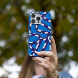 Electric Blue Noodles iPhone 14 Pro Case