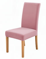 Anyseat Pink Velvet Dining Chair Cover – Plush Stretchable Slipcover for Kitchen & Dining Room Chairs