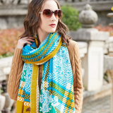 Anyyou 100% Merino Wool Arctic Silk Satin Large Winter Scarf Pashmina Shawl Bandana Perfect For Women Ladies Fashion Style