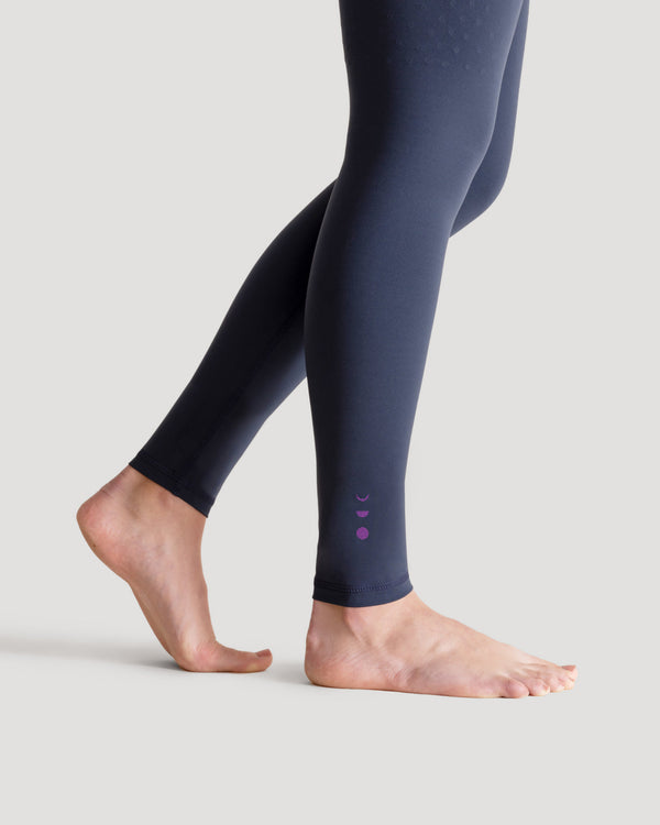 L'Original leggings in navy with pink logo