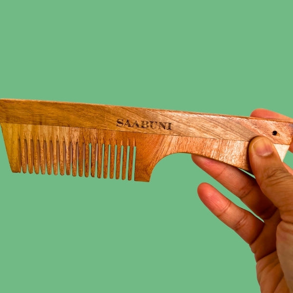 Ayurvedic Neem Comb with handle