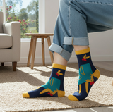 Anyfootwear 3 Pairs Women’s Art Holiday Cotton Socks Funny Gift Party