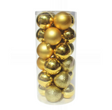ANYDECO Christmas Balls Gold Shiny Hanging Décor Ornaments