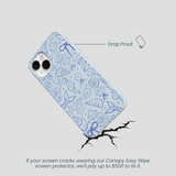 Powder Blue Ocean Charms iPhone 13 Mini Case