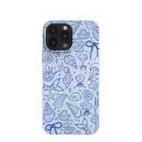 Powder Blue Ocean Charms iPhone 13 Pro Max Case